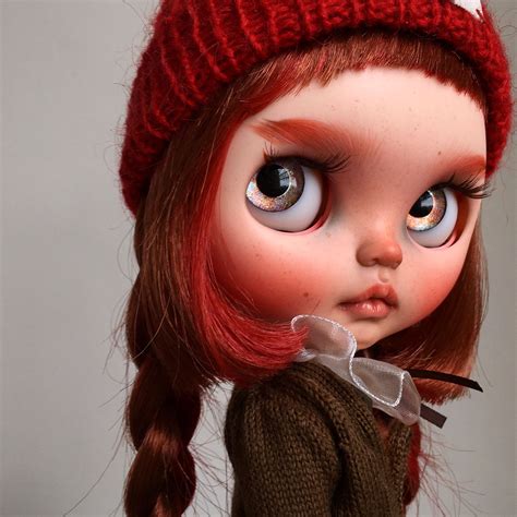 blythe doll by tiina shabby chic her world custom dolls blythe dolls red hair eye candy