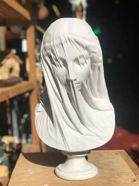 The Veiled Lady Statue 22 Inches Virgin Lady Statue Etsy