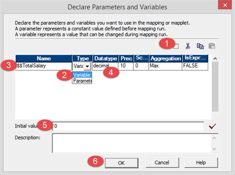 Mappings In Informatica Create Components Parameter Variable