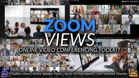 Videohive Zoom Views Online Video Conferencing Toolkit Free After