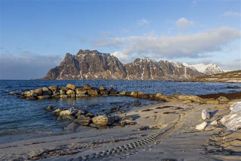 Seascape At Uttakleiv In Lofoten Islands Norway Stock Photo Image