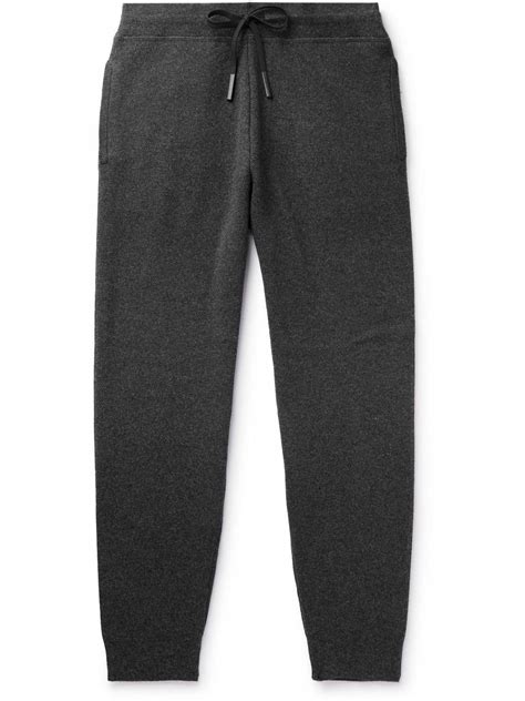 Theory Alcos Tapered Wool Blend Sweatpants Black Theory
