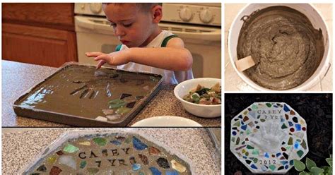 DIY Cement Stepping Stone - DIY Craft Projects