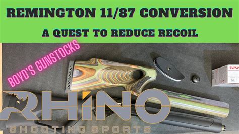 Shotgun Recoil Reduction Quest Remington Boyd S Stock And Rhino
