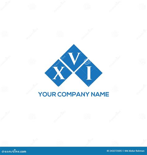 Xvi Letter Logo Design On White Background Xvi Creative Initials
