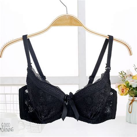 Fatimu Women Lace Push Up Bras Sexy Underwear Gather Black Sexy Lace