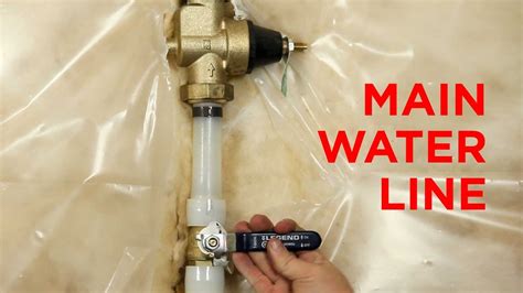 The Main Water Line To Your House And How It Works Youtube