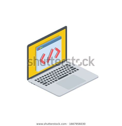 Vector Stock Computer Screen Laptop Computers Royalty Free Stock
