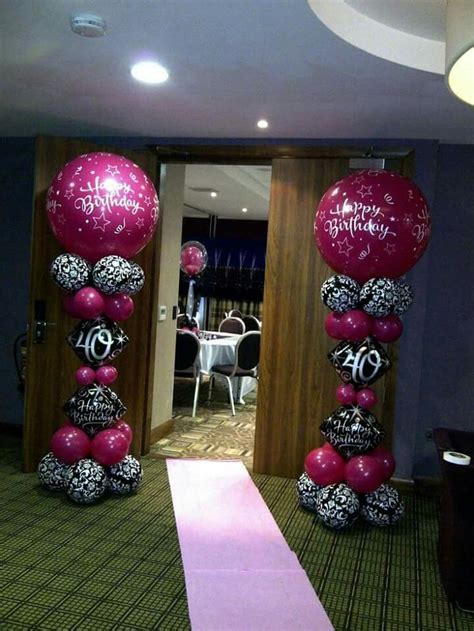 Pin By Solosexybrown On Balloon Ideas 40th Birthday Decorations