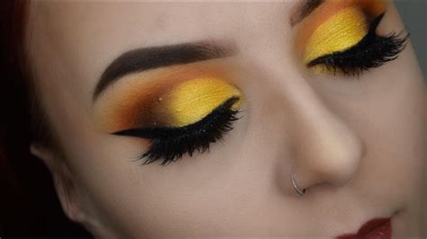 Sunset Yellow And Orange Cut Crease Eyeshadow Tutorial Kat Von D