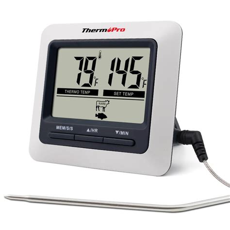 Thermopro Large Lcd Digital Cooking Kitchen Food Meat Thermometer For