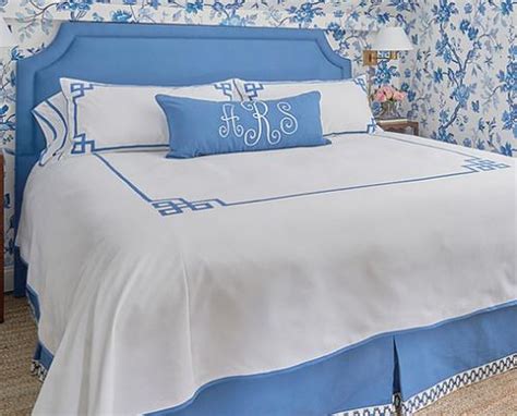 Monogrammed bedding sets that are available on the site are woven fabrics and made from the finest quality cotton, polyester fiber, etc for maximum comfort and style. Monogrammed Bed Coverlet By Jane Wilner Designs