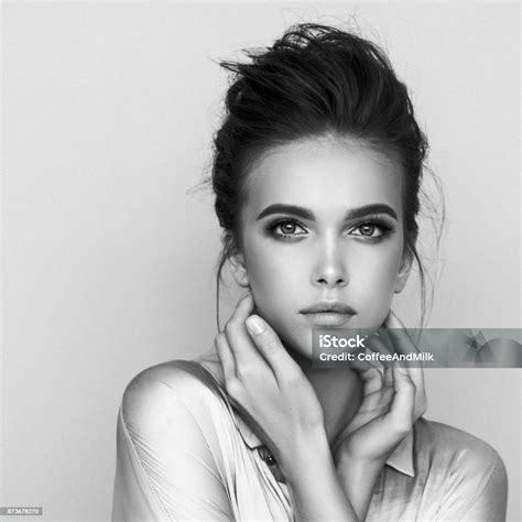 Beautiful Woman Stock Photo Download Image Now Black And White