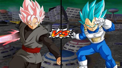 Goku Black Ssj Rose Vs Vegeta Ssj Blue Epic Battle Dragon Ball Z