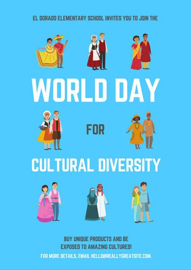 Customize 27 World Day For Cultural Diversity Poster Templates Online