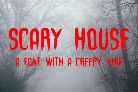 Scary House A Creepy Font Fonts ~ Creative Market