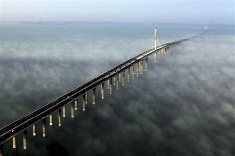 China Opens Worlds Longest Bridge Over Water The