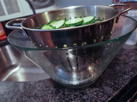 Pack the zucchini into the container and seal (if using a cryovac bag, pull a medium vacuum cycle). Zucchini Kimchi