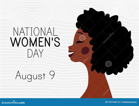 August 9 Is A Holiday In South Africa National Women`s Day Stock