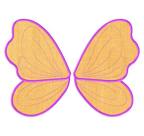 Free Fairy Wings Machine Applique Designs Daily Embroidery