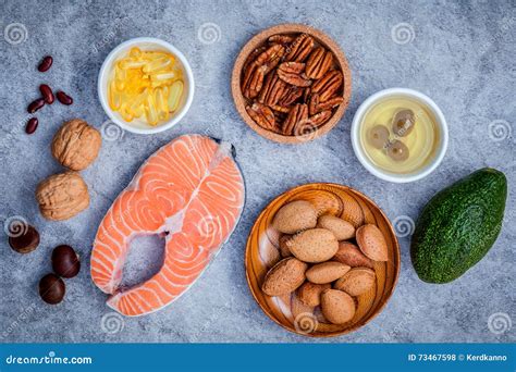Selection Food Sources Of Omega 3 And Unsaturated Fats Super Food High