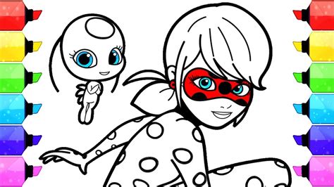 In fact, all the kwami ladybug are adorable. Miraculous Ladybug Coloring Pages | How to Draw and Color ...