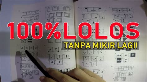 Tes ada 19 soal dan ini terbilang mudah. 30 Soal dan Jawaban Tes Psikotes Deret Gambar - YouTube