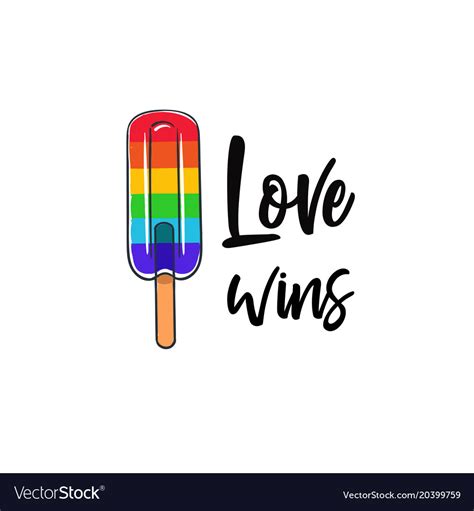 Lgbt Concept With Rainbow Royalty Free Vector Image