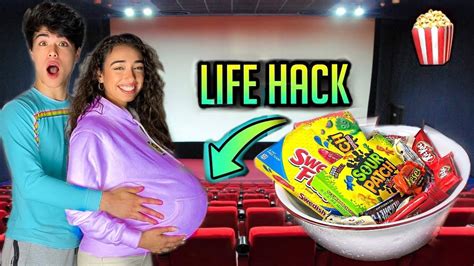 5 ways to sneak snacks into the movies life hacks youtube