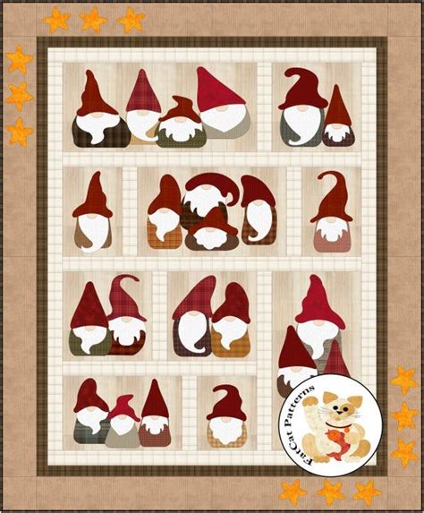 Here We Gnome Again Gnome Quilt Christmas Quilt Patterns Christmas
