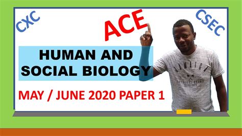 Csec Human And Social Biology June 2020 Paper 1 Csec Biology Tcp
