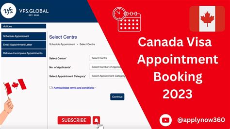 How To Book An Vfs Appointment For Canada Biometric Complete Process