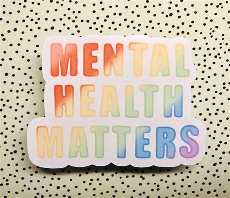 Mental Health Matters Sticker Mental Health Stickers Etsy