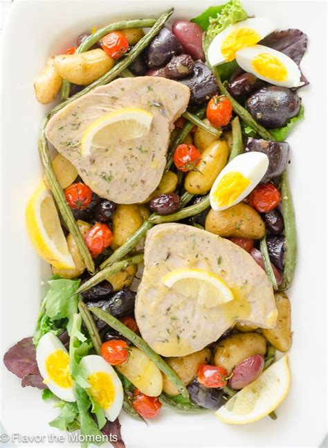 Easy Potato And Tuna Nicoise Good Healthy Recipes Tuna Nicoise Salad
