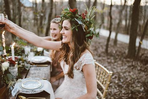 This Winter Bridesmaids Party In The Woods Is Full Of Squad Goals