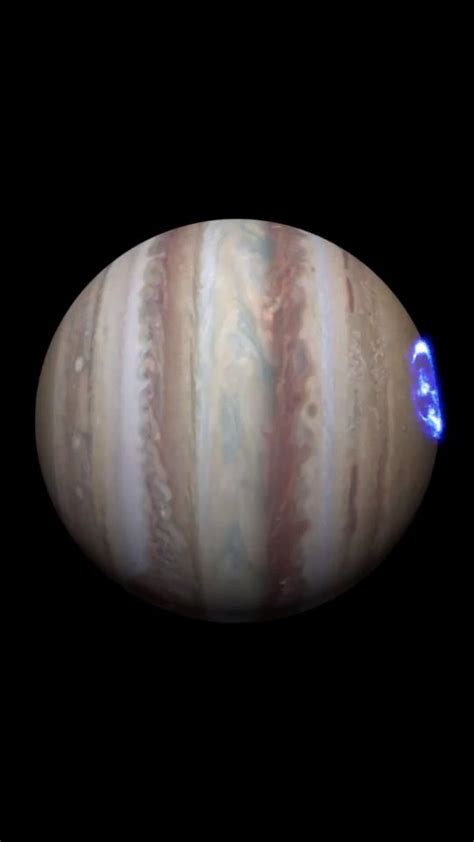 Jupiters Auroras Captured By The Hubble Telescope Video Hubble