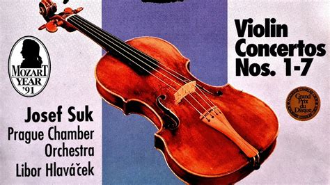 Mozart The Violin Concertos N°1 2 3 4 5 6 7 Presentation Century S Recording Josef Suk