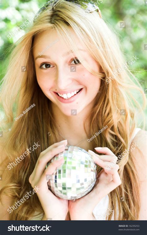 Smiling Girl Magic Ball Stock Photo 16239253 Shutterstock