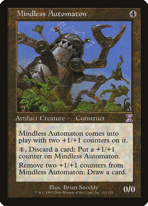 Mindless Automaton Timeshifted Magic The Gathering