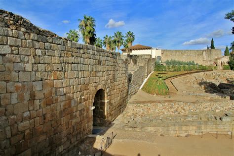 Foto Alcazaba árabe Mérida Badajoz España