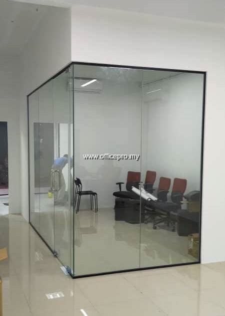 12mm Tempered Glass Partition L Glass Supplier Malaysia [inpro Glass And Aluminium]