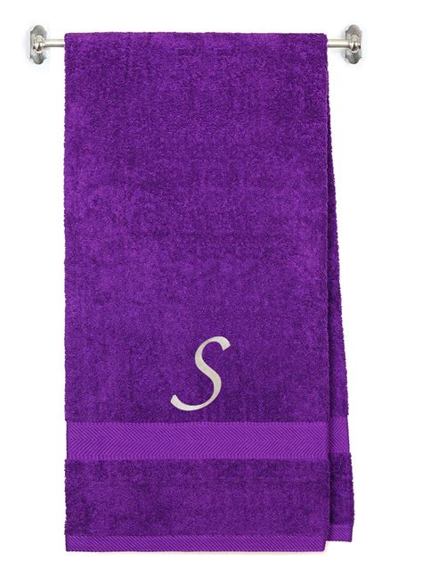 Embroidered Terry Cotton Bath Towel For Bath Shower Personalized