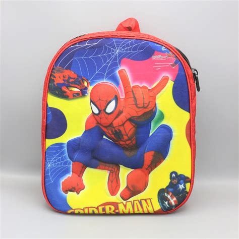 School Bags 3d Printed Spider Man Class Nursery To Class 1 Bingo Toys