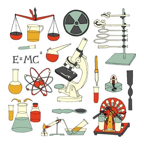 Free Vector Science Chemistry And Physics Scientific Decorative