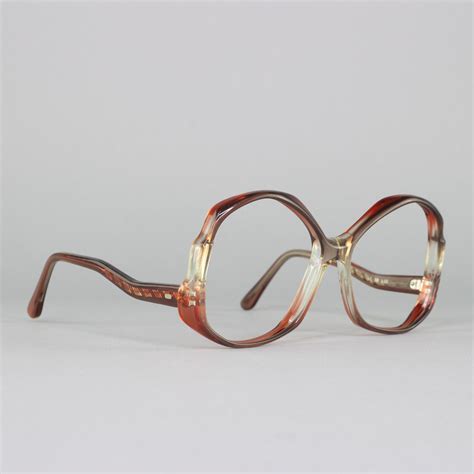 Vintage Eyeglasses 70s Glasses 1970s Eyeglass Frame Round Oversized Glasses Deadstock