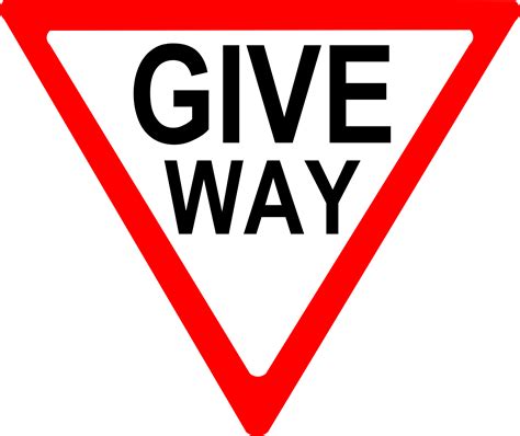 Clipart Give Way Sign