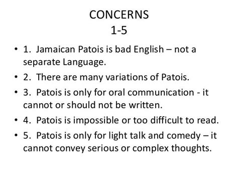 Jamaican Patwah Unraveling Its Meanings