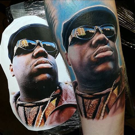 Biggie Smalls Tattoo By Thealexwright At Grindhouse Tattoo Productions