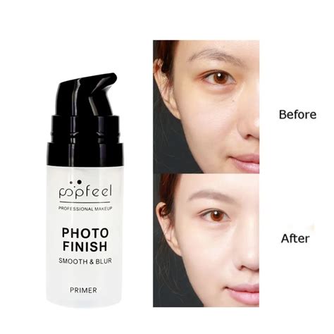 popfeel brand 15ml gel makeup primer cream smooth blur moisturizer make up foundation base face