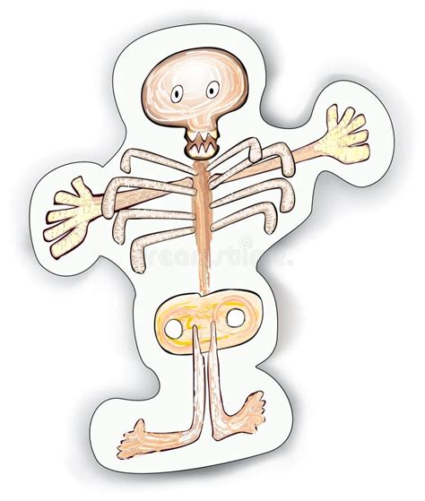 Halloween Cartoon Skeleton Character Stock Vector Illustration Of Skeleton Halloween 100464533